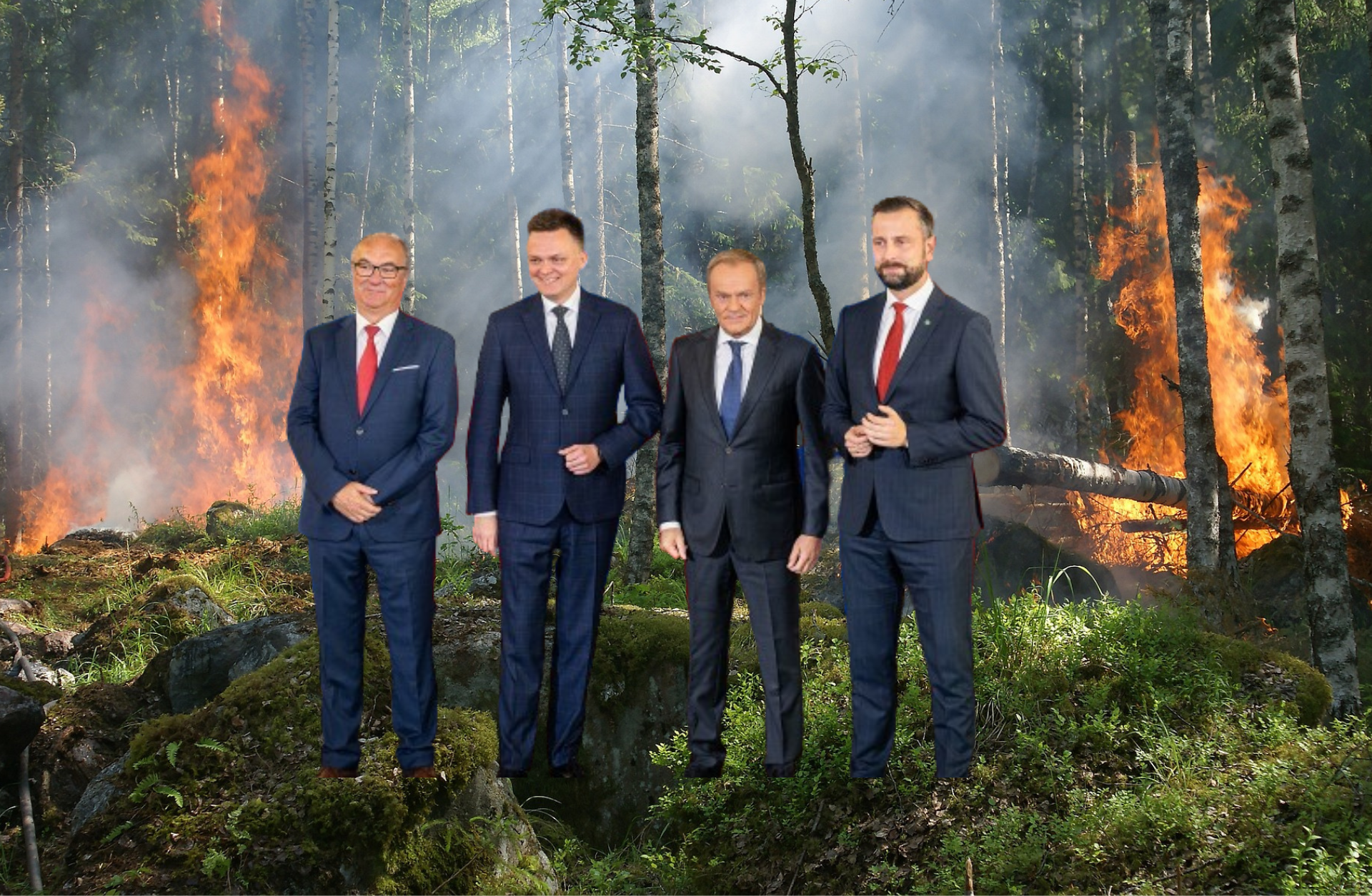 Gobierno polaco ante una incendiada Polonia