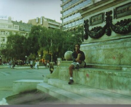 El autor, en Belgrado, hace algunos años u Trgu Knez Mihailova, u Beogradu